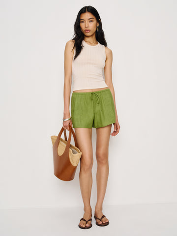 hannah linen low rise short