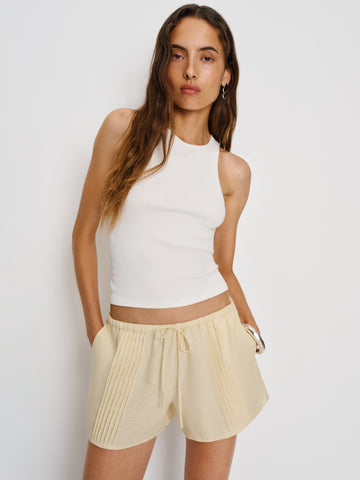 hannah linen low rise short