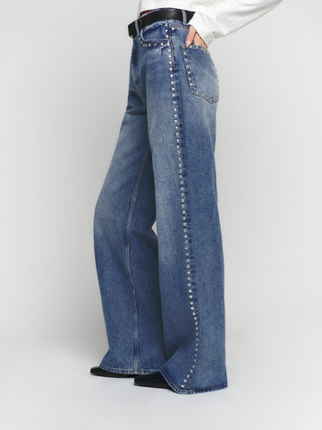 cary high rise slouchy wide leg long jeans