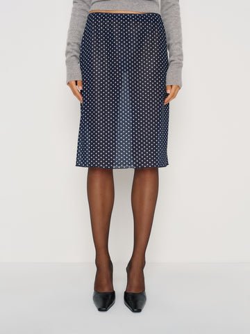 brodie sheer knit skirt