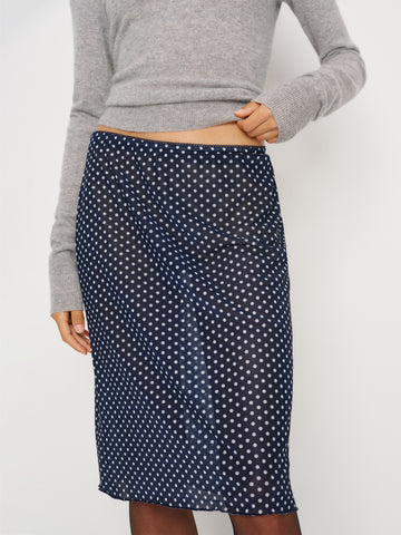 brodie sheer knit skirt