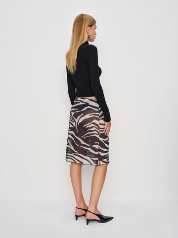 brodie sheer knit skirt