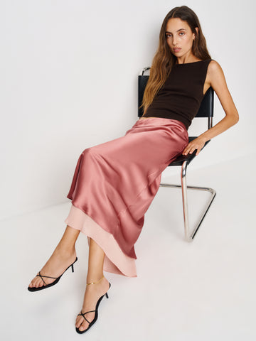 marcia silk skirt