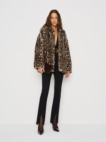 sable faux fur coat