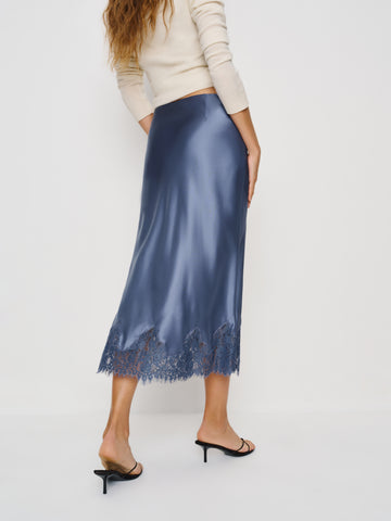 petites carolina silk skirt