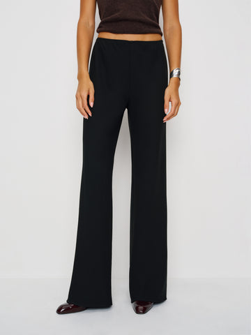 petites gale mid rise bias pant