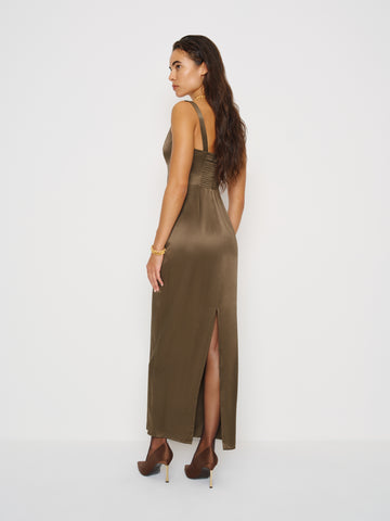 ambre silk dress