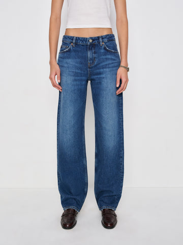 charlee low rise straight leg long jeans