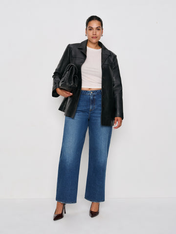 charlee low rise straight leg short jeans