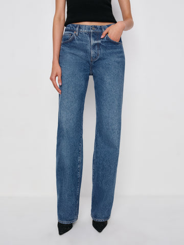 val 90s mid rise straight long jeans