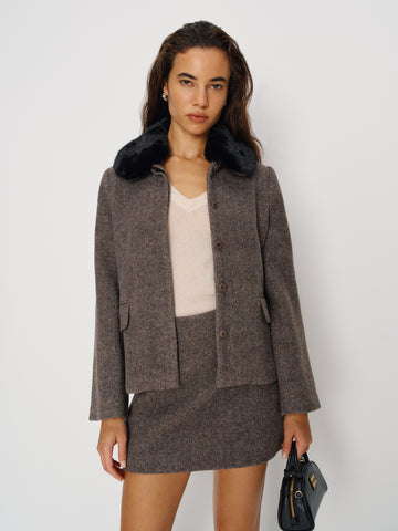 roxy mid waist skirt