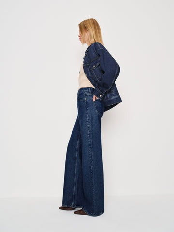 cary low rise slouchy wide leg short jeans