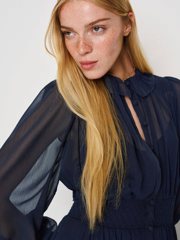 brown sugar ruffle dress