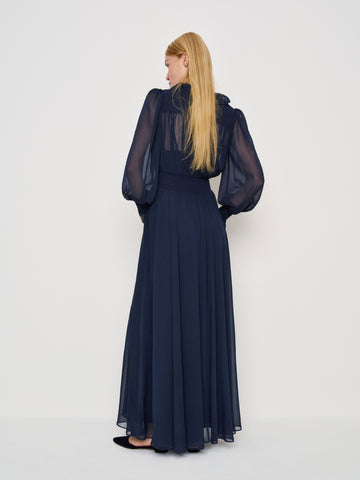 brown sugar ruffle dress