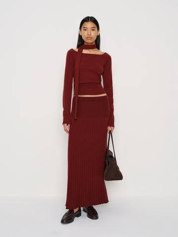 irene cashmere sweater & scarf set