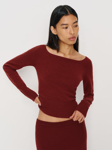 irene cashmere sweater & scarf set