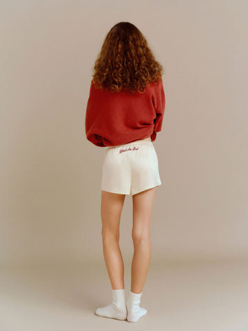 gracie satin pajama short