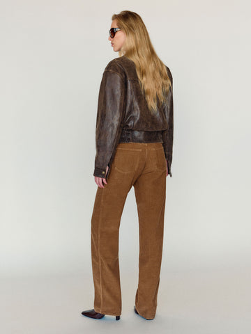 veda daphne leather bomber