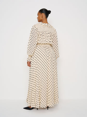 brown sugar ruffle dress es