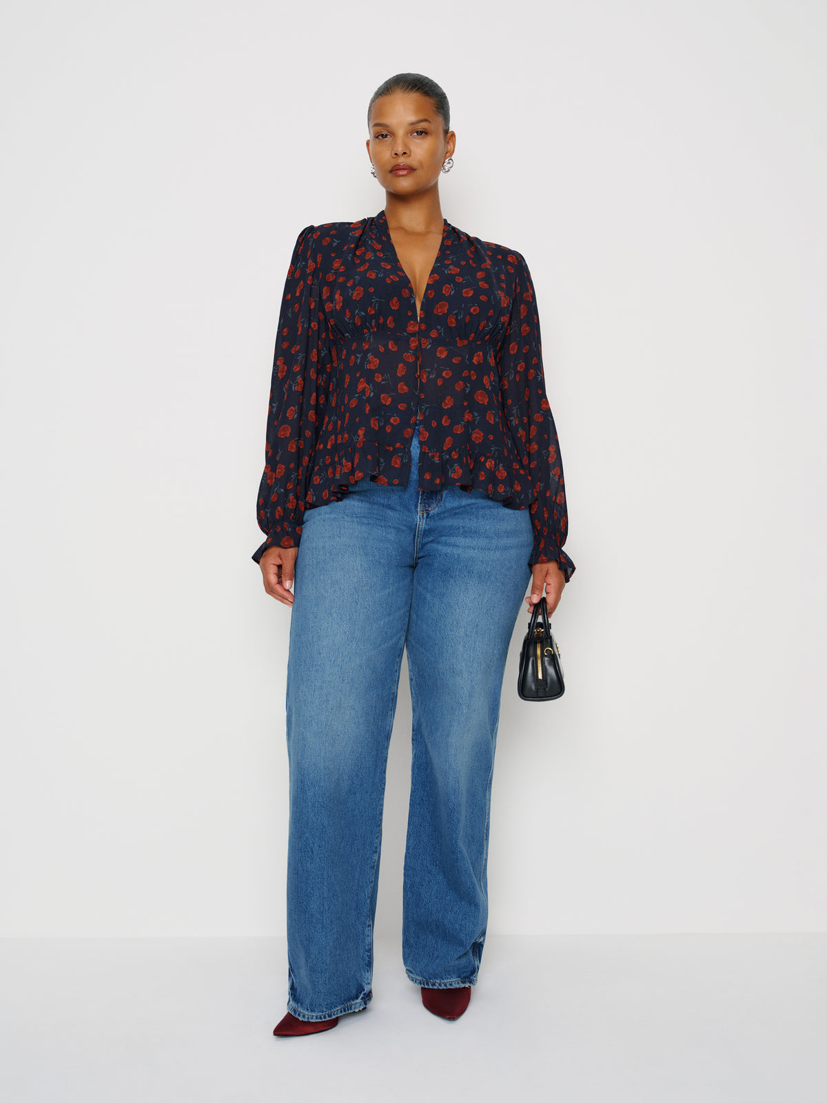 maple cream blouse es