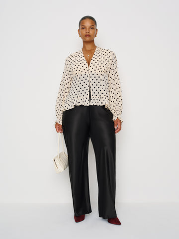 maple cream blouse es