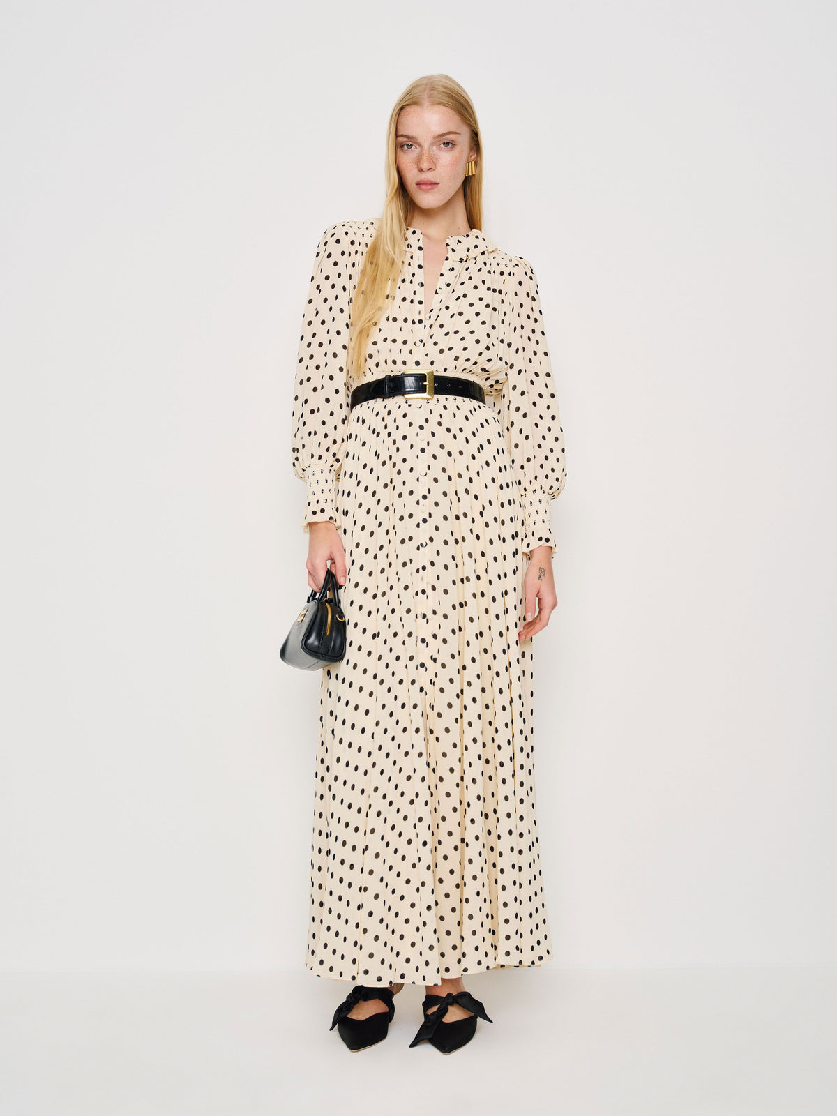 petites brown sugar ruffle dress