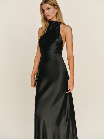 petites bianca silk dress