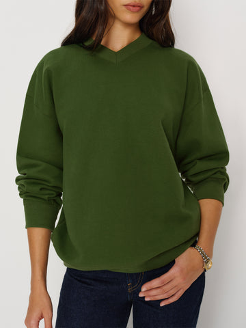 bowie v neck sweatshirt