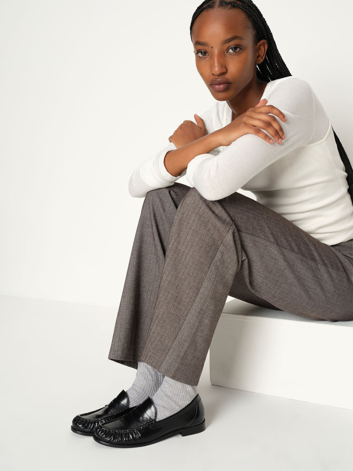 francine ruched loafer