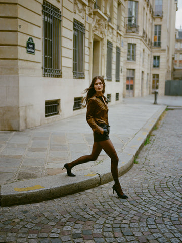 raya fitted silk shirt